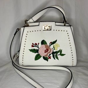 Floral White Purse